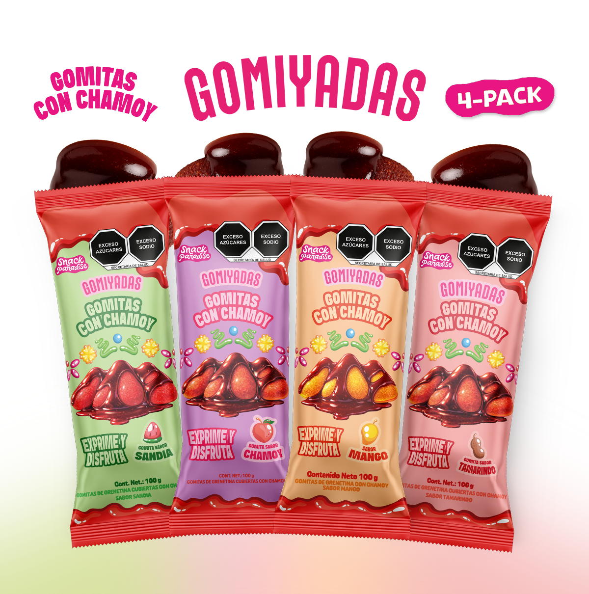 Gomiyada 4PACK | Gomitas ahogadas en Chamoy